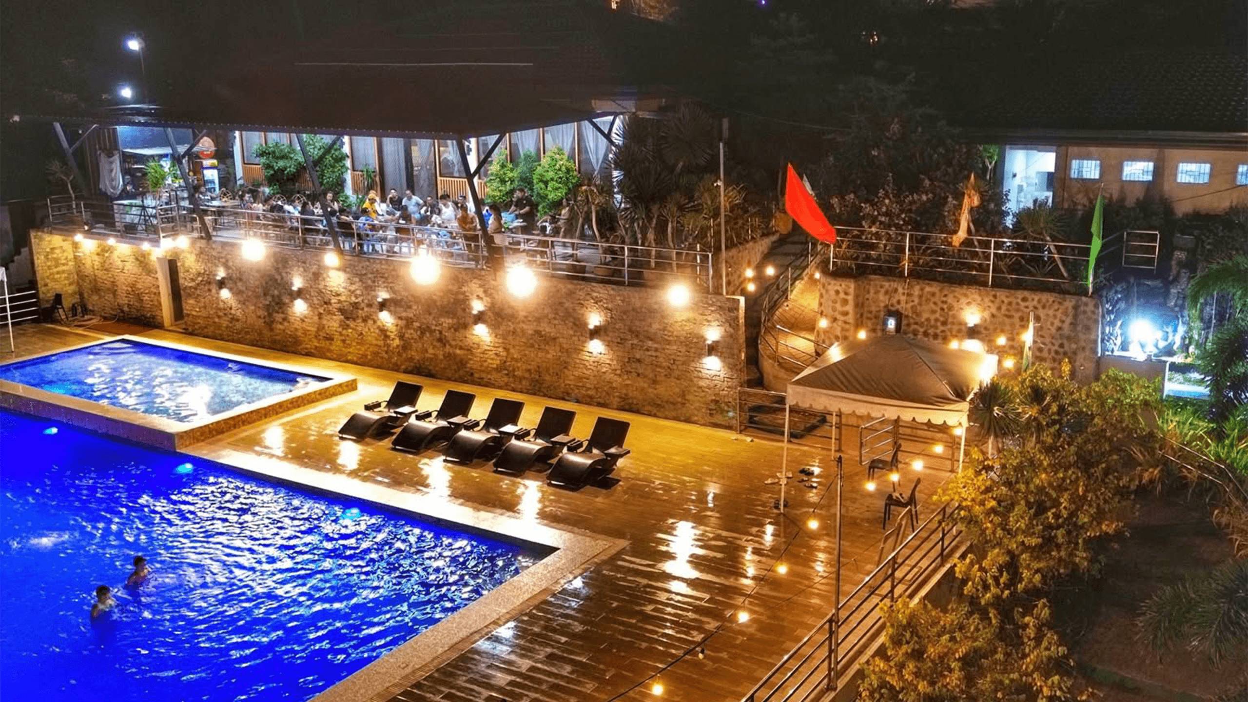 Evening Ambiance - warm lights in a starry night at Sky Nature Park in Malungon, Sarangani